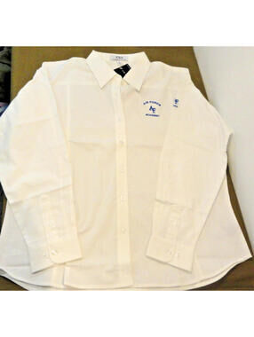 NEW AIR FORCE ACADEMY USAFA STAFF EMBROIDERED LONG SLEEVE WHITE SHIRT X-LARGE
